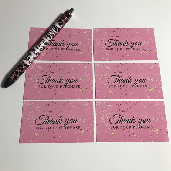 30 thank you for your purchase cards glossy size 3.5x2 - Picture 4 of 6